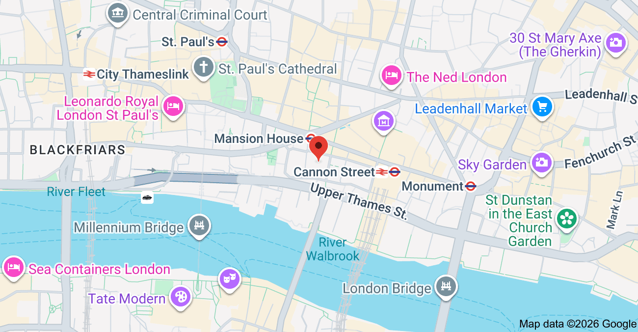 Map showing the location of The Spa PR Company in London